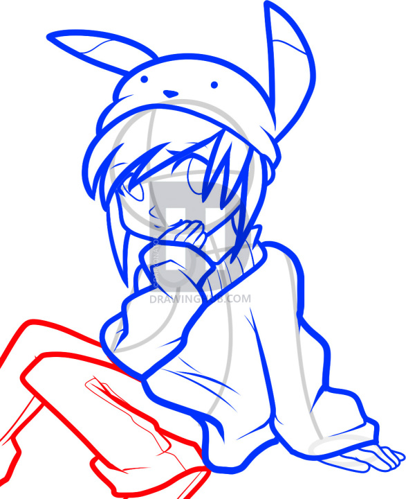 587x720 how to draw human pikachu, anime pikachu, step