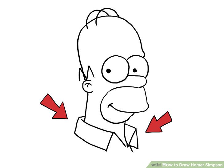 728x546 How To Draw Homer Simpson