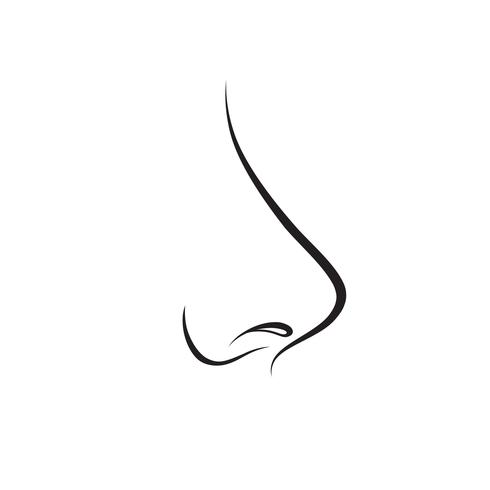 490x490 Nose Isolated Human Nose Icon Vector Illustration