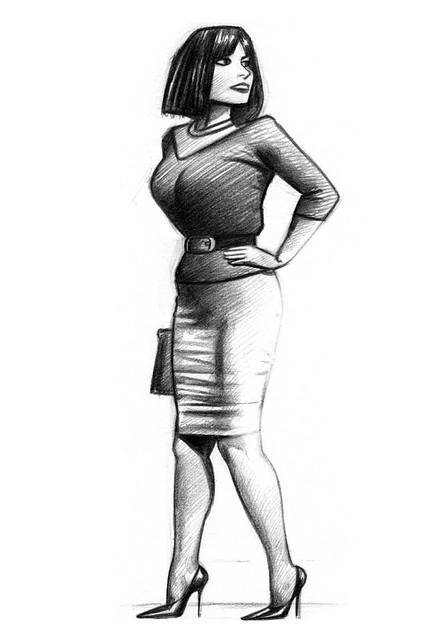 441x640 pencil drawing of sarah of rosa shoes