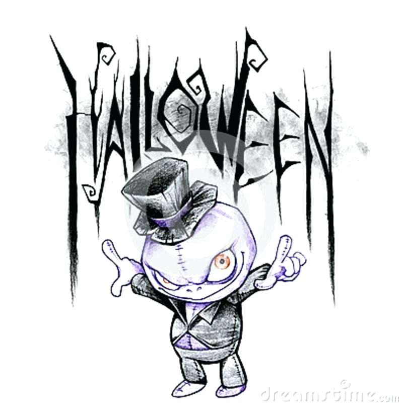 800x808 Spooky Drawings For Halloween