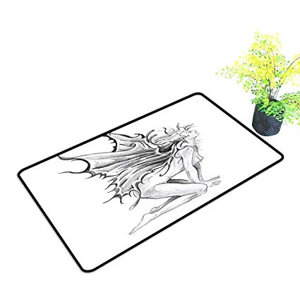 425x425 gmnalahome extra thick door mat pencil drawing print