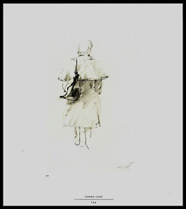 266x300 Andrew Wyeth Helga Testorf Loden Coat Pencil Drawing