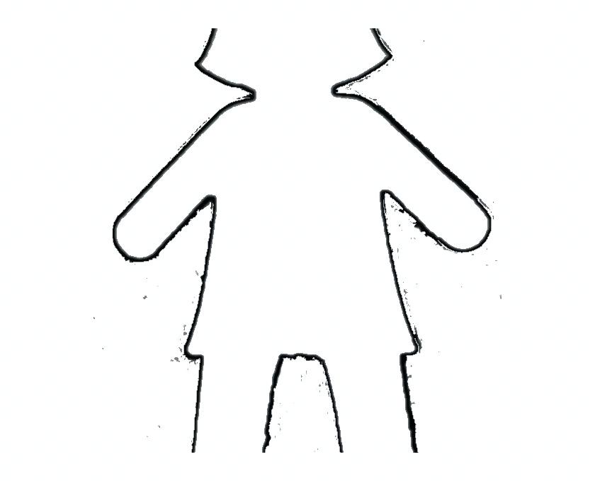 840x680 Person Template Free Human Outline Drawing Of Body Printable Party