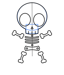 260x302 Cartoon Skeleton Step