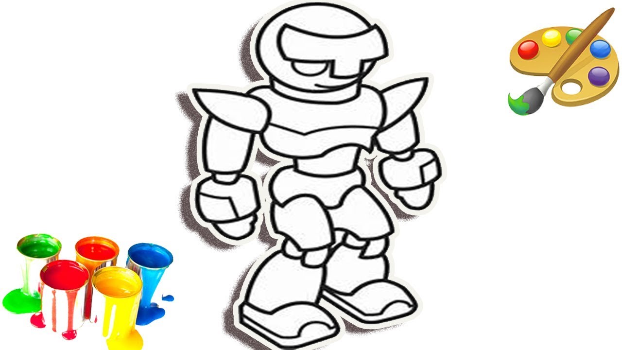 1280x720 How To Draw A Robot Cartoon