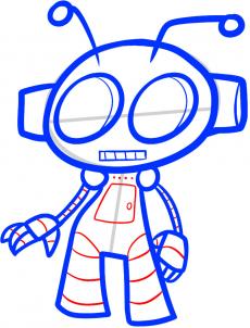 230x302 How To Draw Robot