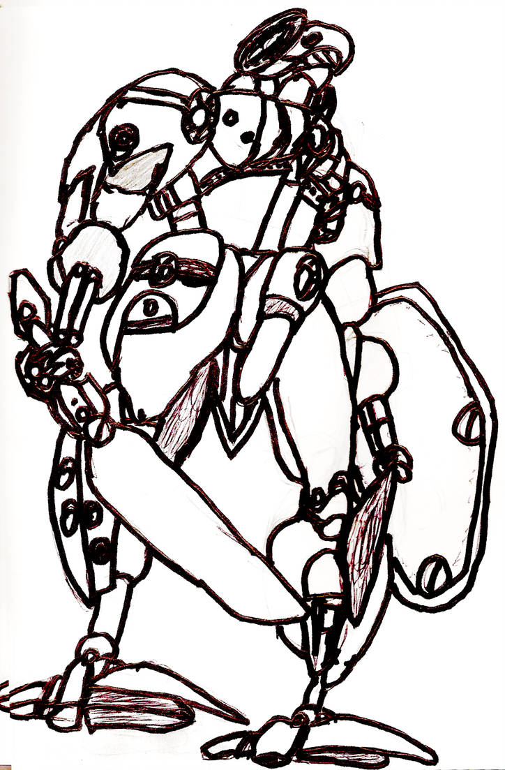 724x1103 Older Drawing Robot
