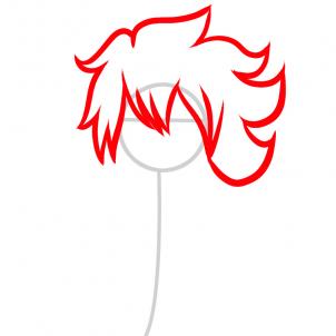 302x302 draw human shadow, anime shadow, step