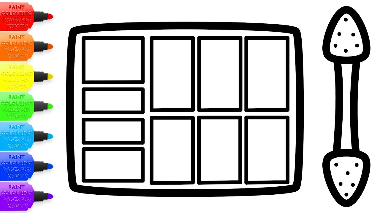 1280x720 Eye Shadow Coloring And Drawing Colors For Childrens