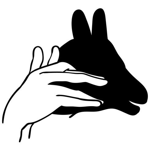 490x490 Hand Animal Shadow Vector
