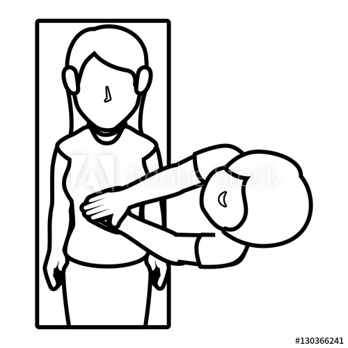 500x500 Human Silhouette Doing Resuscitation Vector Illustration Design