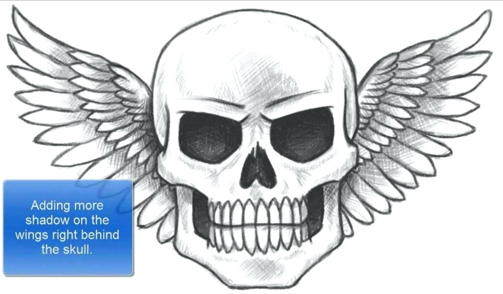 1024x600 How To Draw A Skeleton Head Download