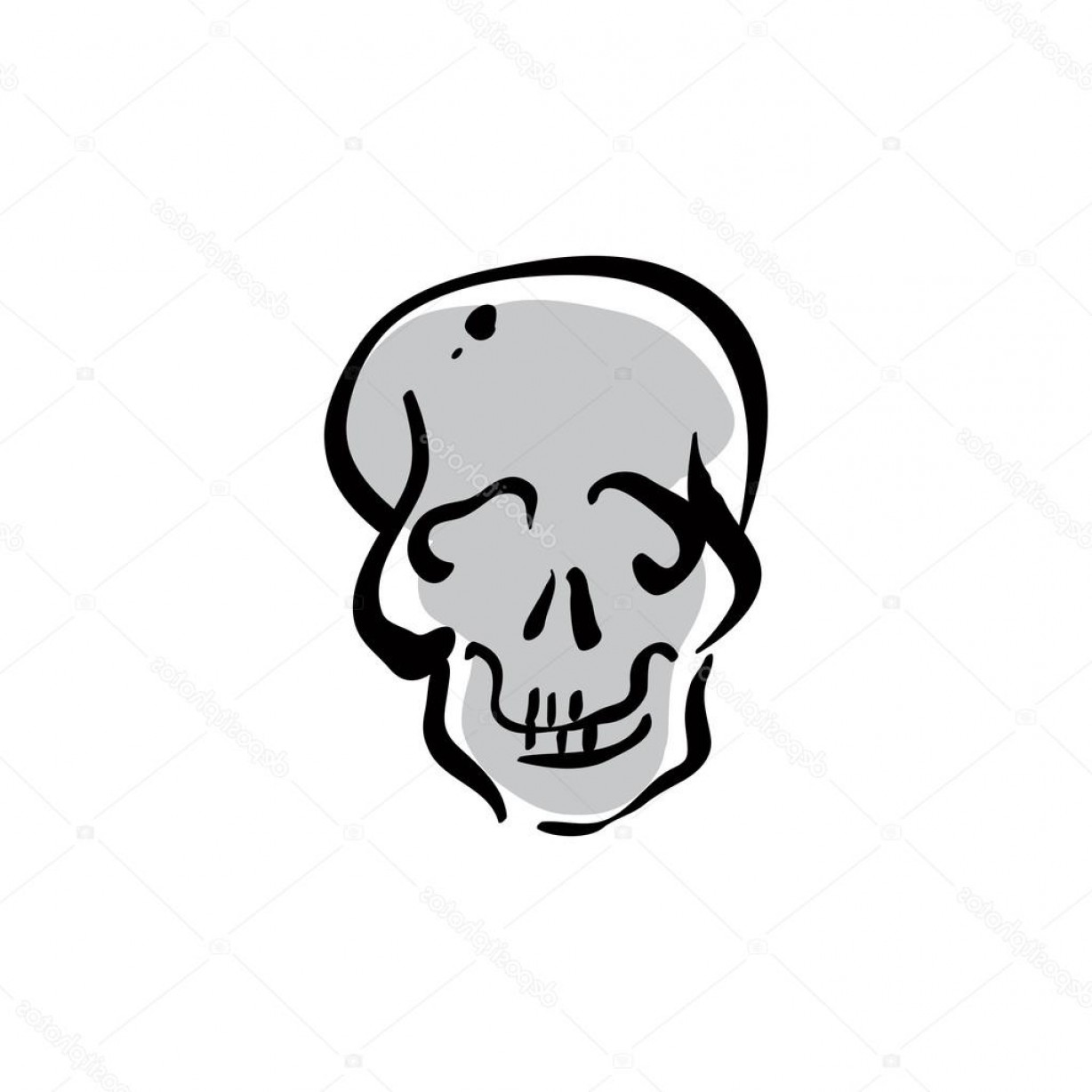 Human Skull Line Drawing Free Download On Clipartmag