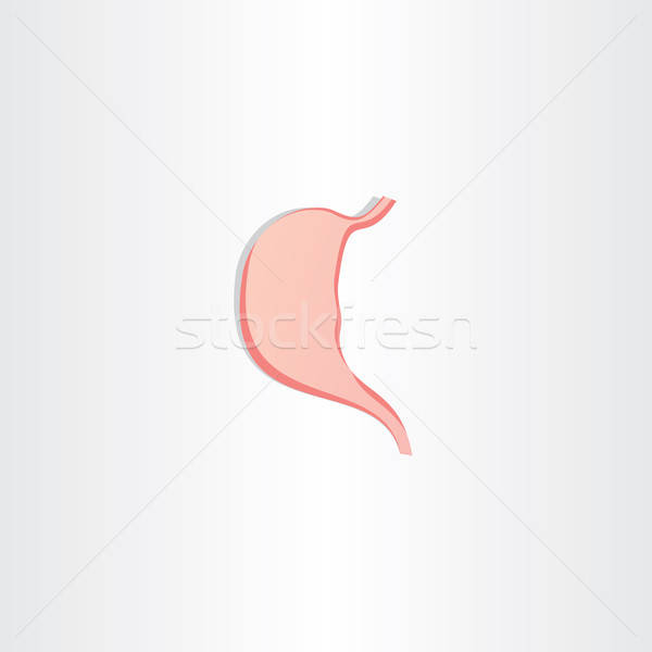 600x600 Human Stomach Icon Vector Symbol Vector Illustration Blasko
