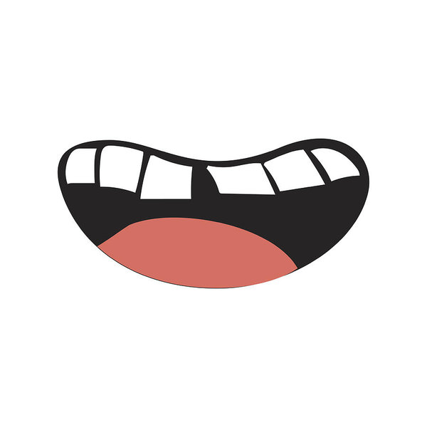 600x600 Human Mouth With Teeth And Tongue Art Print