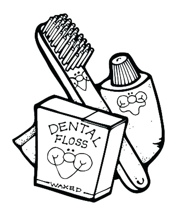 600x719 Teeth Coloring Pages