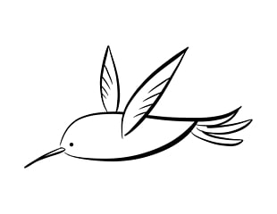310x240 hummingbird coloring book drawing humming bird cartoon png