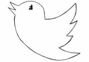 300x210 Bird Drawing Easy Hummingbird