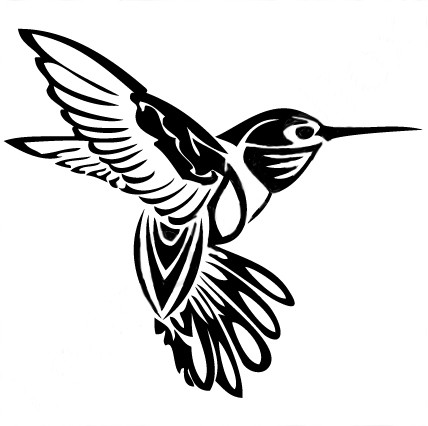 428x426 Hummingbird Drawing Silhouette Free Download Clip Art