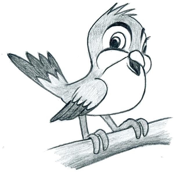 600x596 Outline Drawings Of Birds Clip Art Library Flying Simple Bird Draw