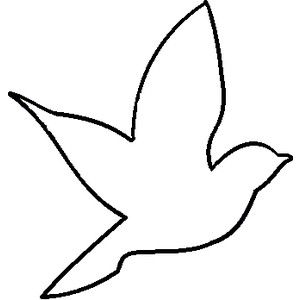 300x300 Bird Outline Drawing Free Download Clip Art