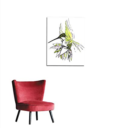 425x425 Longbuyer Home Decor Wall Hovering Hummingbird Colored