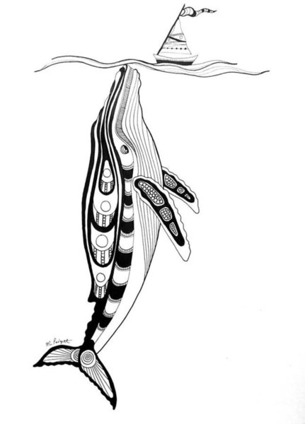 431x600 Humpback Whale Drawings Fine Art America