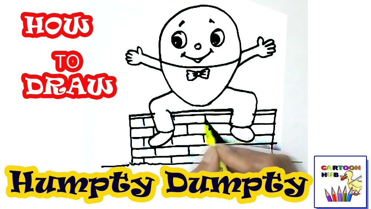 1280x720 How To Draw Humpty Dumpty In Easy St Step