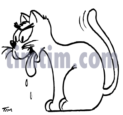 395x368 Free Drawing Of Cat Hunger Bw From The Category Pets