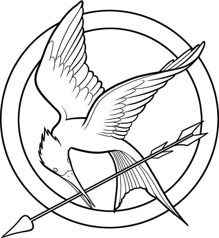 736x801 Hunger Games Logo Templates, Silhouettes, Stencils, Vectors