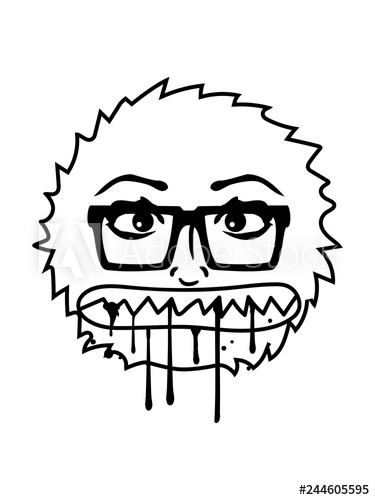 375x500 Pelzig Haarig Flauschig Nerd Girl Weiblich Hornbrille Geek