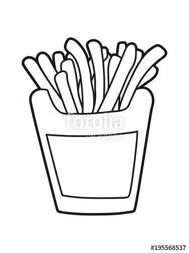375x500 Pommes Frites Fast Food Lecker Essen Hunger Snack Stock Photo