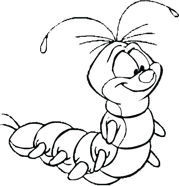570x592 Hungry Caterpillar Butterfly Coloring