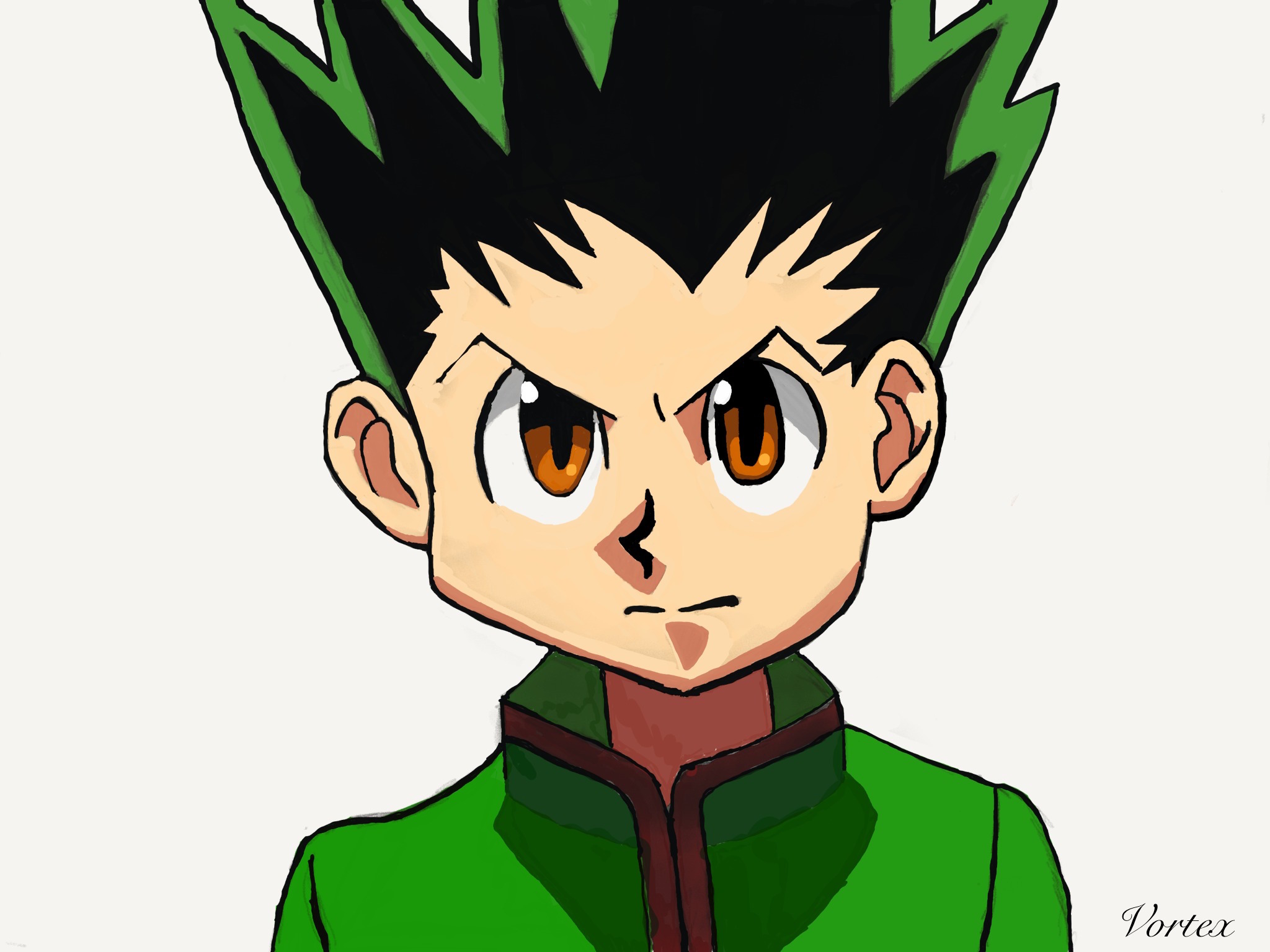 2048x1535 drawing of gon from hunter x hunter