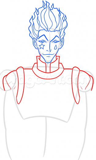 313x520 step how to draw hisoka from hunter x hunter