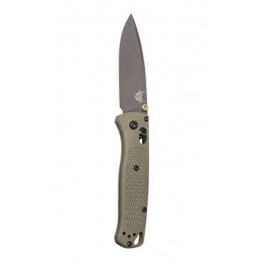 370x370 Benchmade Bugout Drop Point Folding Knife, Ranger Greengray