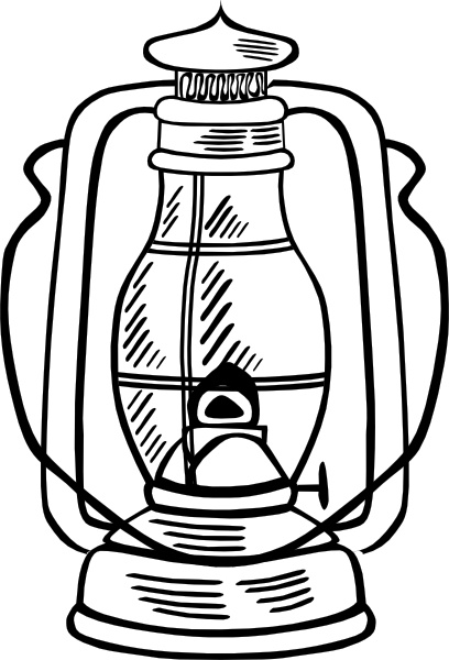 408x600 Hurricane Lamp Clip Art Free Vector In Open Office Drawing