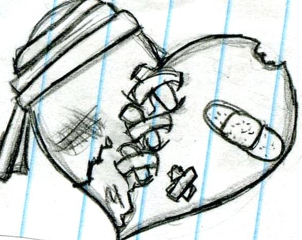 588x468 drawings broken heart drawing of a heartbreak heart arm drawings