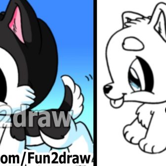 336x336 Puppy Face Drawing Easy Cute Pencil Husky Eyes And Cartoon I