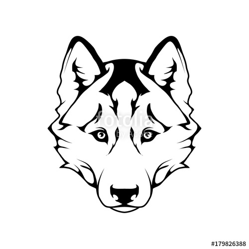 500x500 Husky Dog Icon Dog Collection Stock Image And Royalty Free Vector