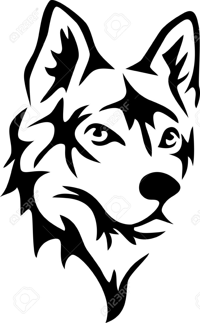 808x1300 Siberian Husky Clipart Drawing