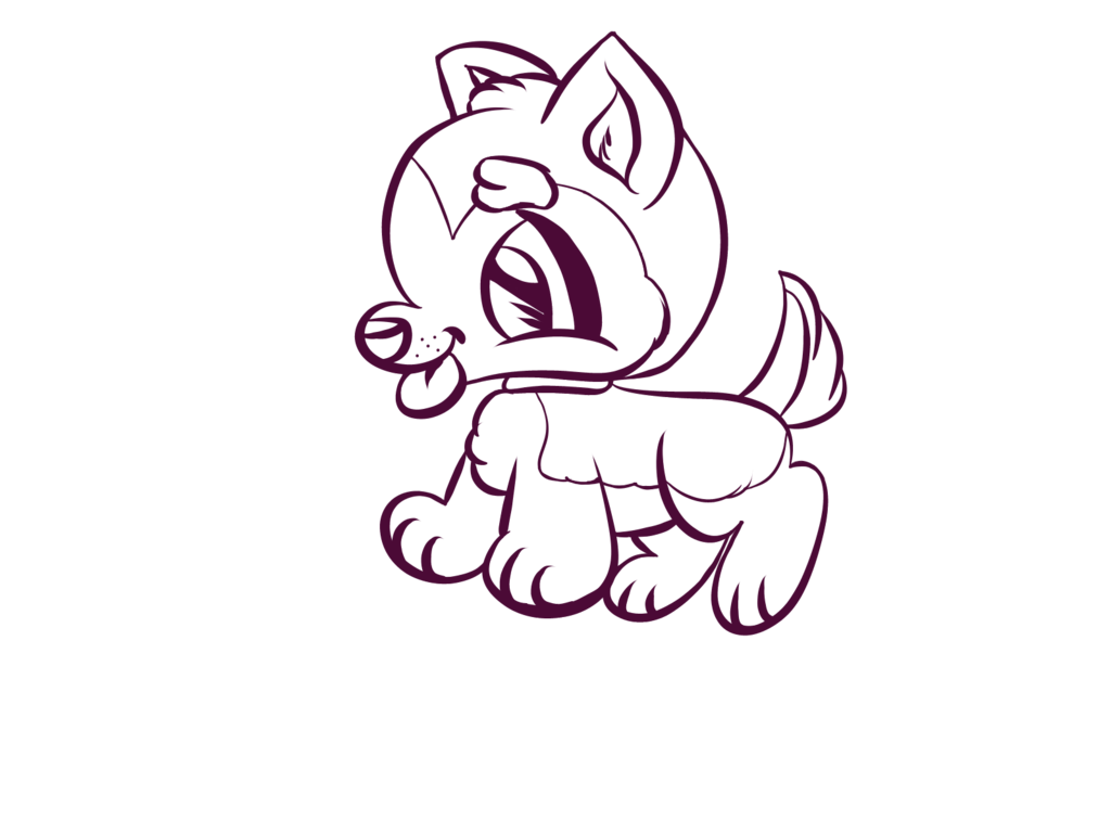 1024x768 Collection Of Free Husky Drawing Download On Ui Ex