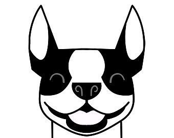 340x270 Drawing Of Boston Terrier Face Photo