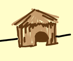 300x250 Hut Drawing