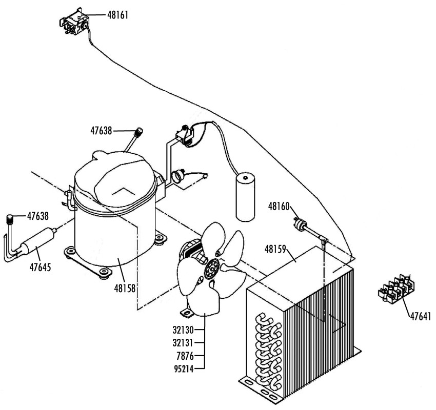 850x800 Exploded Views For Horeca, Refrigeration Hvac Equipment