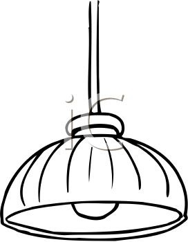 272x350 Lamps Clipart Line Drawing