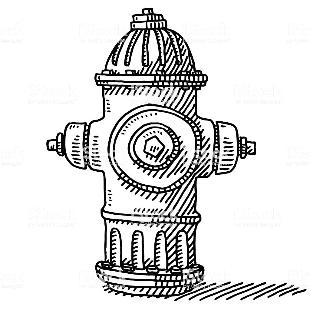 1024x1024 Huge Collection Of 'fire Hydrant Drawing' Download More Than