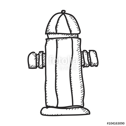 500x500 Simple Doodle Of A Fire Hydrant Stock Image And Royalty Free