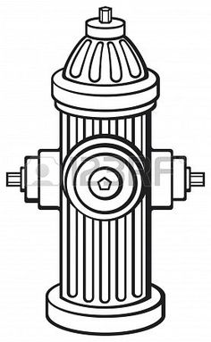 236x383 Fire Hydrant Drawing